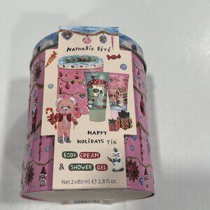 Nathalie Lete Happy Holidays Tin With Body Cream and Shower Gel Holiday BV12